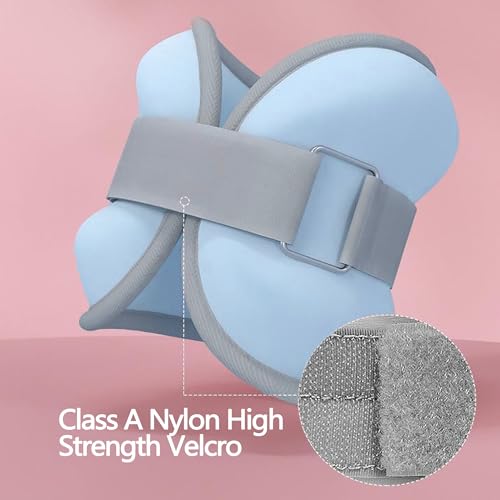 1 pair 0.66 lbs adjustable for men and women hand and ankle weights wrist weights, yoga, walking, aerobics, dance exercises and other fitness exercises (light blue)