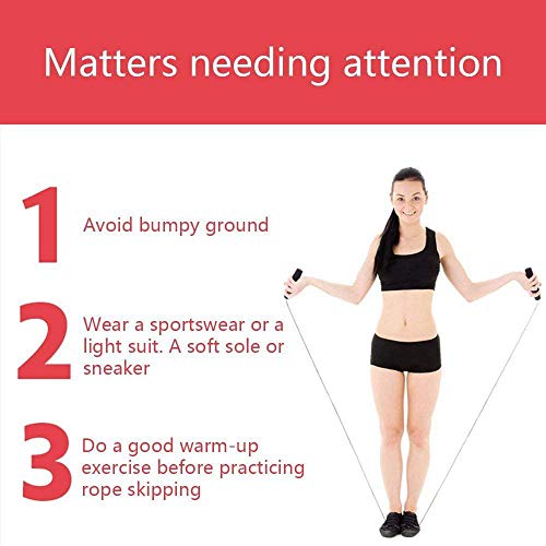 Adjustable Jump Rope Speed Skipping,Tian Rope Cardio,Workout and Fitness Training Jump Rope for Kids Men Women
