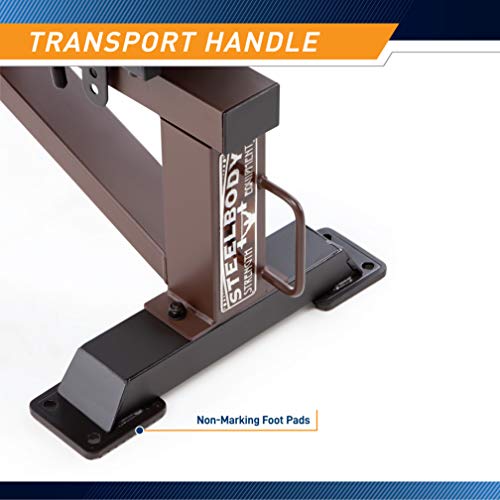 Steelbody Deluxe Utility Weight Bench for Home Gym Weightlifting and Strength Training - color: Grizzly Brown - Adjustable