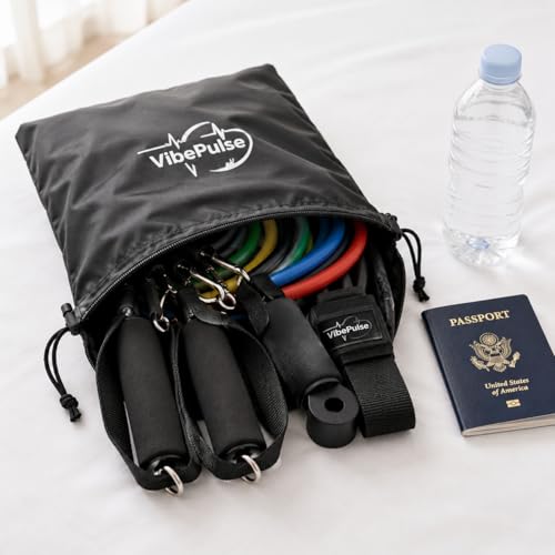 Resistance Bands Set for Physical Therapy Stackable 10-150 lbs Exercise Bands with Handles, Door Anchor, Ankle Straps & Carry Bag - Strength Training, Rehabilitation & Home Gym for Men & Women