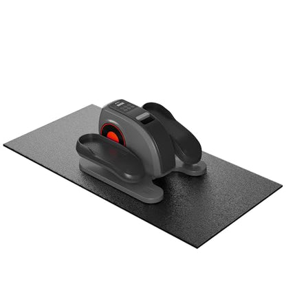 Treadmill Mat, 7'x3'/6'x3'/6'x2.5'/5.6'x2'/4'x2', 6mm Thick Exercise Equipment Gym Mat for Hardwood FloorCarpet, Compatible with Peloton Bike, Indoor Spin Bike, Elliptical - color: 48"x24"x6mm-black
