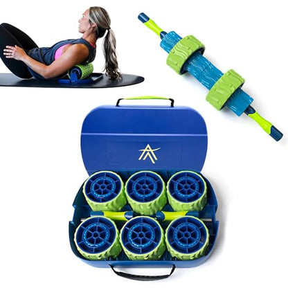 Pinnacle TRS Massage Roller - Modular Portable Muscle Roller for Sore Muscles and Full Body Adjustments - style: TRS