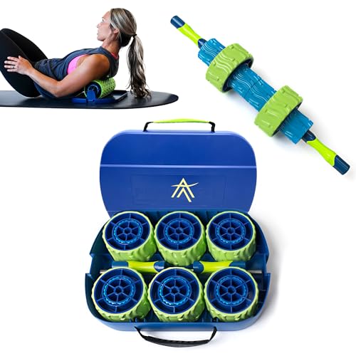 Pinnacle TRS Massage Roller - Modular Portable Muscle Roller for Sore Muscles and Full Body Adjustments - style: TRS