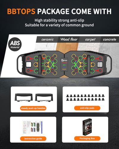 Push Up Board, Pilates Bar & Fitness Accessories, 25 in 1 Foldable Push up Bar for Home Gym, Workout Exercise Professional Push Up Strength Training Equipment for Man and Women