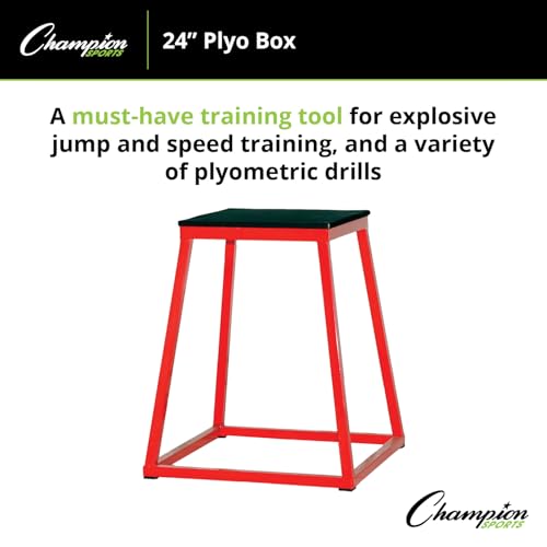Champion Sports Welded Steel Plyo Box - 24" H