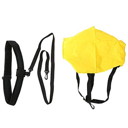 Swim Parachute, Swim Trainer Strength Training Harness Belt with Drag Parachute and Elastic Rope for Adults and Children