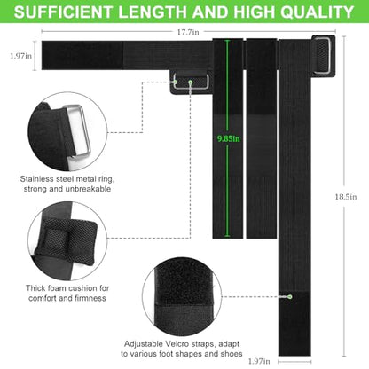 Dumbbell Foot Attachment- Adjustable Ankle Weights Strap for Leg Workouts, Home Gym Equipment - Perfect for Hamstring Curl, Shin Splint Relief, Monkey Feet Weight Lifting - Leg Weights for Men & Women - size: 7*7