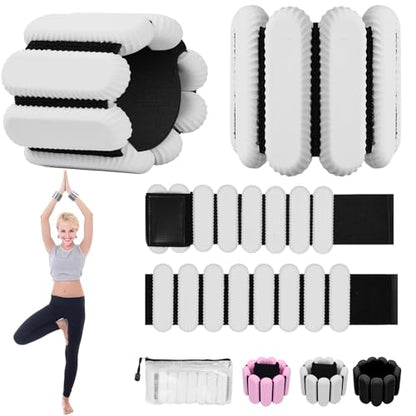 Ankle Weights for Women and Men, Adjustable Wrist Weighted Training Bracelet for Home Gym Workout, Strength Training Walkin Running, Foot weights for exercise,2pc on Set