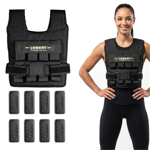 Lebert Fitness Adjustable Weight Vest for Strength Training & Fitness - color: 20LB