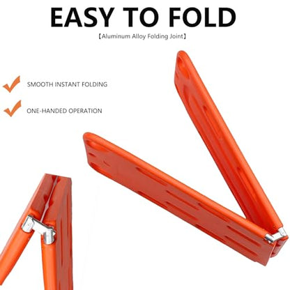 Foldable Backboard Spine Stretcher, Lightweight PE Spine Board Stretcher With Strap For EMT, Ambulance & Rescue Patient Transport
