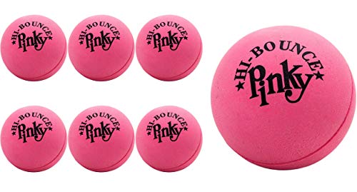 JA-RU Hi Bounce Pinky Ball (6 Balls) – Solid Pink Rubber Bouncy Balls for Kids, Outdoor Playground Toys, Stress Relief Toy & Massage Balls, Bulk Party Favors & Classroom Prizes. 976-6p - size: 6 Pack