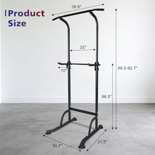 Adjustable Height Dip Bar Station, Multi-function Dip Station Pull Up Bar Full Body Strength Training Workout Fitness Equipment for Tricep Dips, Heavy Duty Dip Station for Home Gym - color: Dip Station
