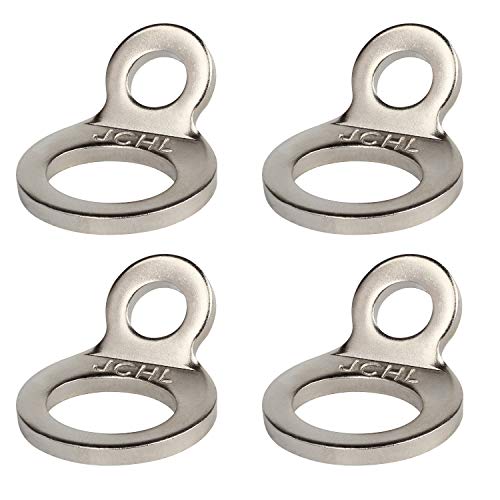 Stainless Steel Multi-Purpose Tie-Down Anchors Hooks Dirt Bike Tie Down Strap Rings for Motorcycle Dirtbike ATV Trailer Truck Rosa-Gold (4-Pack) - color: 4-Pack