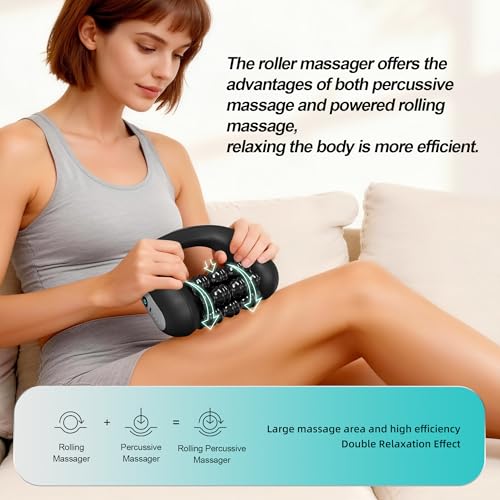 Electric Muscle Roller for Post-Workout Recovery, Deep Rolling Massager