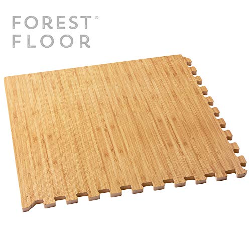 Forest Floor 5/8 Inch Thick Printed Foam Tiles, Premium Wood Grain Interlocking Foam Floor Mats, Anti-Fatigue Flooring