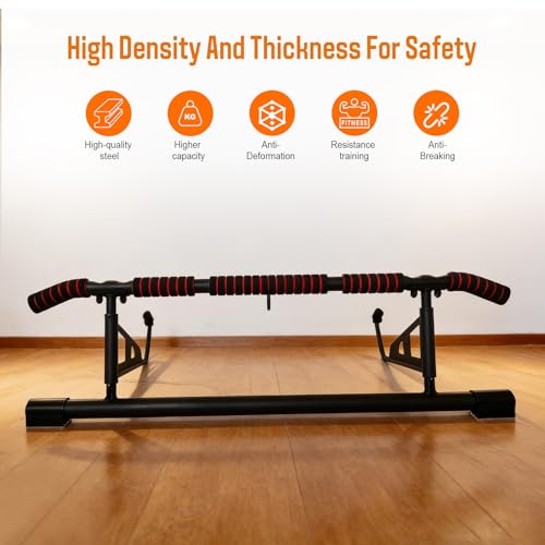 Multi-Functional Pull Up Bar for Home Gym, Multi-Grip Strength Training Fitness Chin Up Bar, 250 lbs Capacity