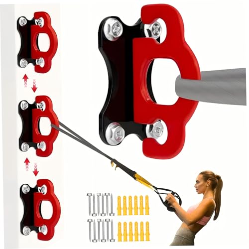 Heavy Duty Resistance Band Wall Anchor, 3PCS Battle Rope Hook for Yoga Hammock & Strength Training