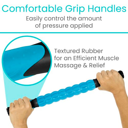 Vive Massage Stick Roller for Muscle, Back, Legs - Deep Tissue Body Fascia