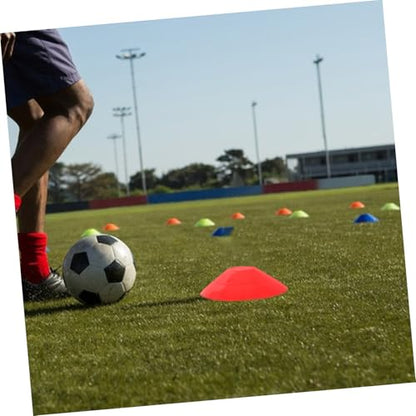 Football Basketball Logo Disc Cones 25pcs Reusable Agility Training Equipment for Soccer Basketball Drills