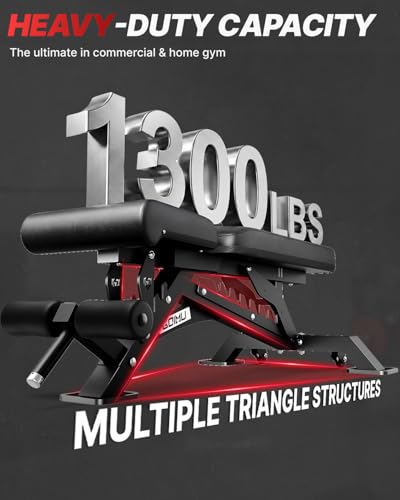 WB01 Adjustable Weight Bench, 1300LB Heavy Duty Workout Bench for Home Gym, Multi-Angle Gym Bench with Thickened Steel Frame, Incline Decline Flat Bench for Full Body Training & Bench Press