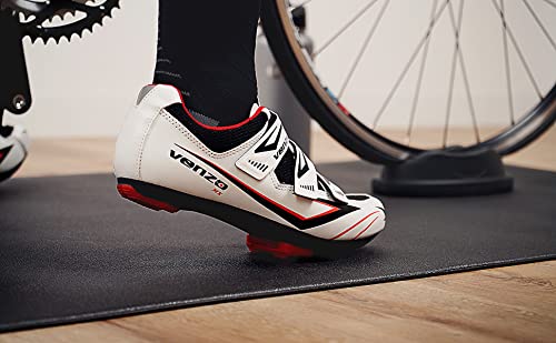 CyclingDeal Bike Trainer Floor Mat - Compatible with Indoor Exercise Stationary Bike Treadmill Elliptical Waterproof Gym Flooring Equipment - Indoor Cycle Stepper - Soft 30" x 60" (76 x 153cm)