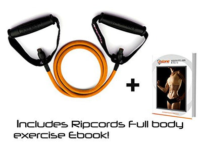 Exercise Bands & E-Book- Premium Resistance Bands in 7 Strength Options Lifetime Replacement Warranty