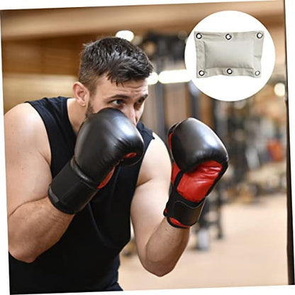 INOOMP Wall Mounted Canvas Fitness Sandbag for Boxing Training Small Empty Workout Bag with Reinforced Brass Buckle Suitable for Martial Arts Like Kickboxing and Karate