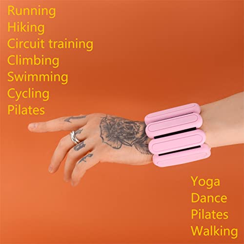 STONESAM Wrist & Ankle Weight for Women-Set of 2 (1lb) - color: Pink