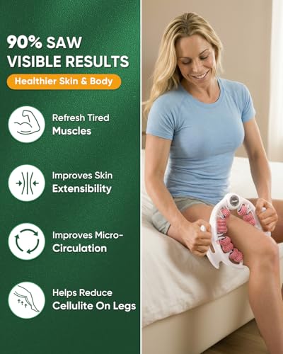 Cellulite Massager Roller, Cellulite Remover Muscle Roller, Fascia Massage Tool for Thigh, Leg, Waist - Anti-Celulitis, Lymphatic Drainage, Body Sculpting, Deep Tissue Pain Relief