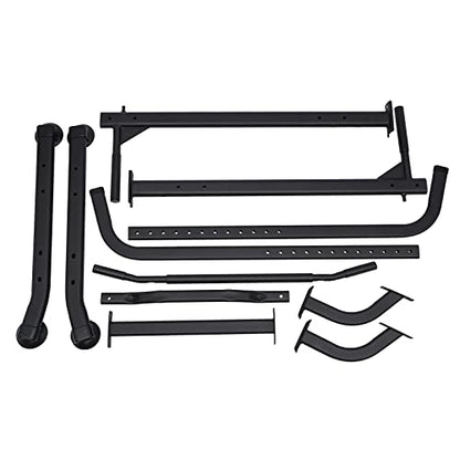 Parallel Bars Power Tower Adjustable Dip Station Pull Up Bar Push Up for Home Gym Strength Training Body Building Workout Equipment Standing Pull Up Pillar Impregnation Station, Black