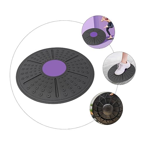 UKCOCO Multi Functional Balance Board with Non Slip Massage Surface Rotation and Tilt Stability Trainer for Core Muscle Fitness and Rehabilitation Home Exercise Equipment