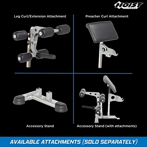 Olympic Weight Bench – 7-Position Adjustable Foldable Strength Training Bench for Flat, Incline & Decline Workouts | Compact Home Gym Bench (Accessories Not Included)