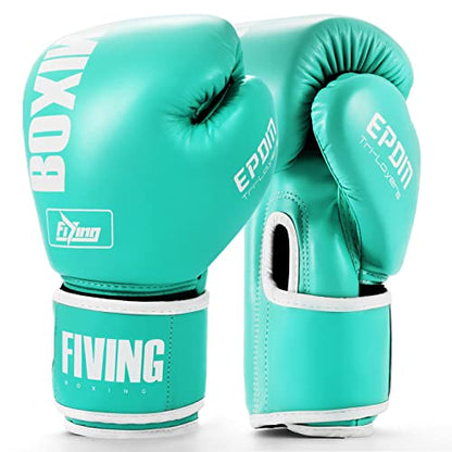 Boxing Gloves for Men Women Adults - color: Green, size: 10oz