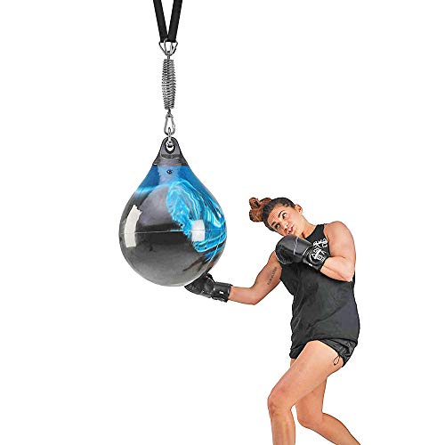 Dolibest Punching Bag Hangers Strap, Heavy Bag Strap Hanger for Home Gym Training Workout Fitness Conditioning Pull Ups and Dips Exercises Equipment - color: Black with spring