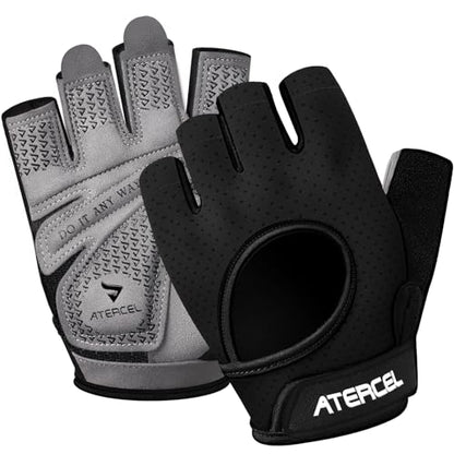 ATERCEL Weight Lifting Gloves Full Palm Protection, Workout Gloves for Gym, Cycling, Exercise, Climbing, Breathable, Super Lightweight for Mens and Women