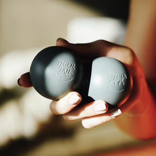 Tiger Ball Peanut 2.4 Foam Roller – Deep Tissue Massage Ball for Back & Neck, Myofascial Trigger Point Therapy Tool, Dual Silicone Balls with Gription – Compact, Portable, Non-Slip Recovery Roller
