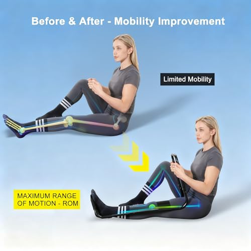 Knee Extension Device, Hamstring Leg Stretcher for Lower Body Flexibility, Improves Range of Motion