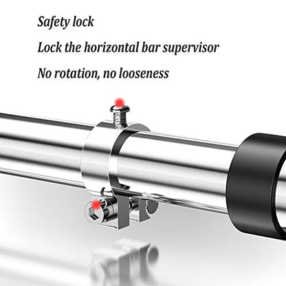 Wall Mounted Pull Up Bar for Home, Heavy Duty Steel Horizontal Bar for Pull-Up Training, Non-Slip Grip, Adjustable Width 93-126CM, Holds up to 250kg