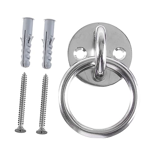 Happyyami Wall Mount Suspension Bracket Fixed Disk for Suspension Trainers Gymnastic Rings and Yoga Swings Easy