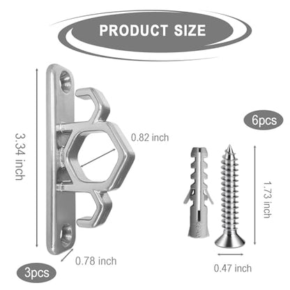 Resistance Band Wall Anchors Heavy Duty Wall Mount Workout Anchors for Exercise Bands, Space-Saving Home Gym Workouts, Strength Training, Durable Steel Construction