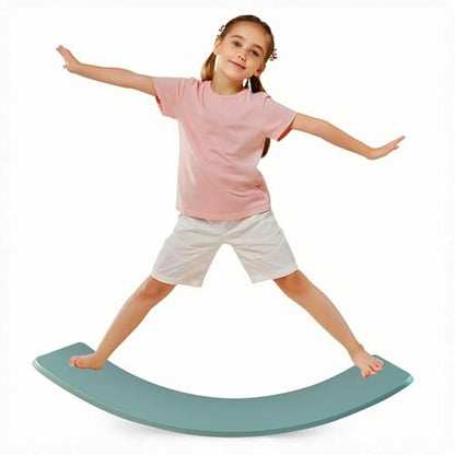 Ultimate Balance Board Kids - Natural Wood Wobble Board for Kids, Montessori Waldorf Toy, Ideal Gift for Ages 3-8; Perfect for Balance Boards for Adults, Physical Therapy & Indo Board Exercises