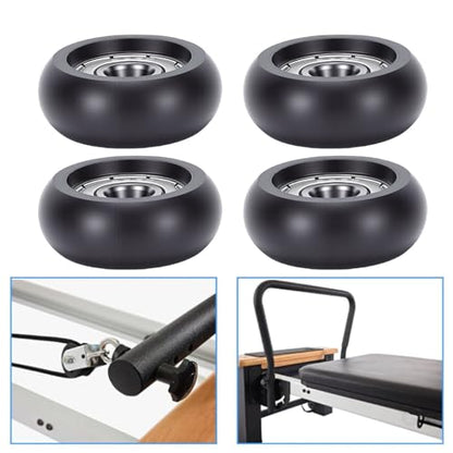 AB Wheel, Durable Plastic Core Roller for Home Gym, Core Workout Equipment for Full Body Exercise, Men Women Beginners