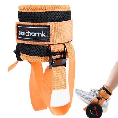 Adjustable Adjustable Feet Dumbbell Attachment,Feet Weight Lifting-Foot Weights for Exercise, Leg Extensions,Tibialis Trainer,Leg Lift Exercise Equipment - color: Style 1-Orange 1pc