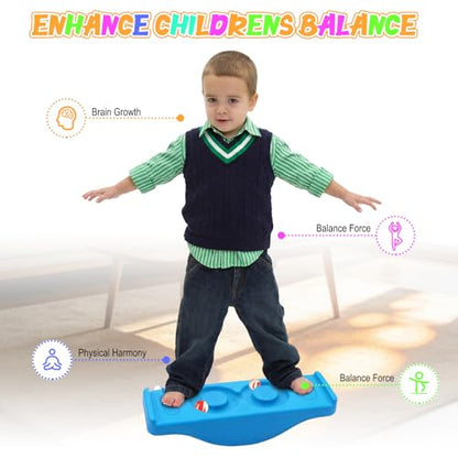 Seenelling 22.83" Maze Wobble Balance Board with 2 Balls 3 Anti-slip PE