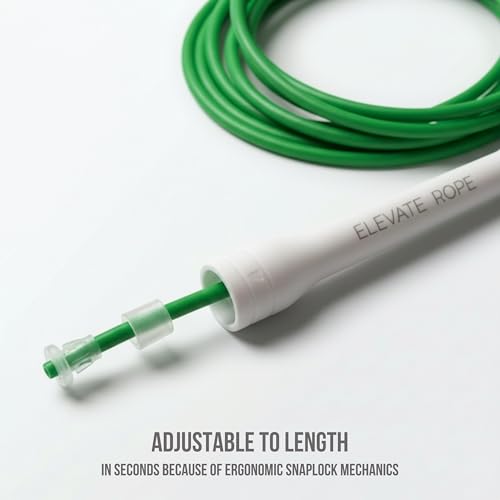 Elevate Rope Professional Beaded Jump Rope - 3m Adjustable, Quality Beads & Poly Cord - For Freestyle, Cardio & Tricks - All Levels & Indoor/Outdoor Use
