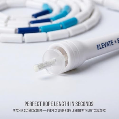 Pro-Grade Beaded Jump Rope for Beginners - color: Frost