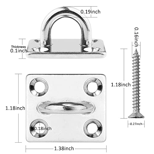 Wall Ceiling Mount Bracket Hooks for Suspension Band Trainers, Battle Ropes, Body Weight Strength Training Sets, Aerial Yoga Swing Hammock Resistance Bands, Boxing Equipment.