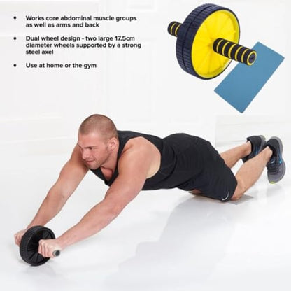 SUREFIT Double Spring Tummy Trimmer with Resistance Tube - Heavy Duty Full Body Workout Abdominal Exerciser-Standard Size - color: EXERCISE-KIT