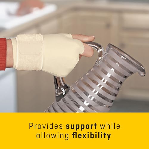 FUTURO Compression Glove, Provides Mild Support to Aching, Weak Hands and Wrists, L/XL