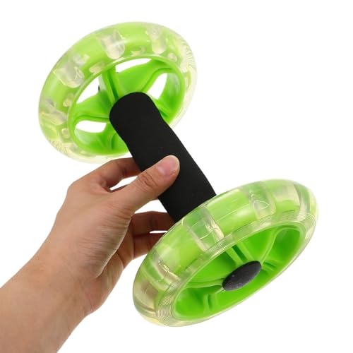 1 Pair Ab Roller - Stability Dual-Wheel Fitness Roller for Abs Back and Arms - Abdominal Wheel Workout Equipment for Home Gym Exercise, Women Men, Beginners - color: Green